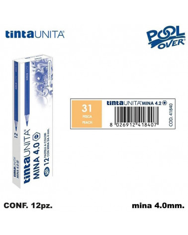 TINTA UNITA PASTELLO MINA 4MM. PESCA 31 41840 [12PZ]