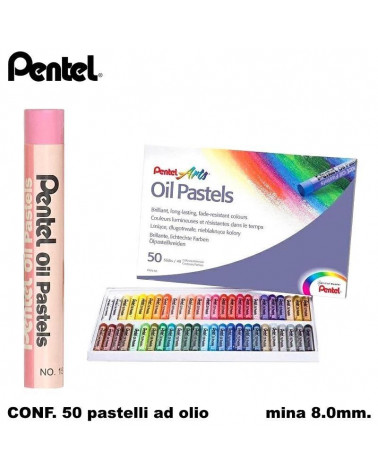 PENTEL PASTELLO OLIO 50COL.