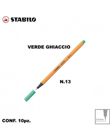 STABILO POINT 88 N.13 VERDE GHIACCIO [10PZ]