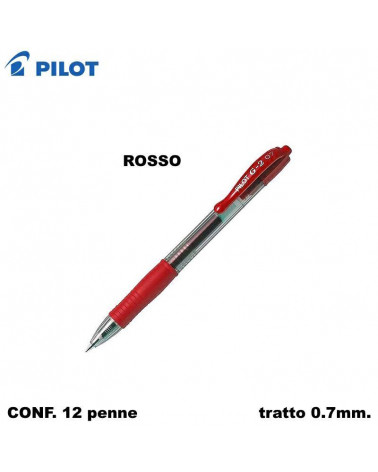 PILOT SFERA G2 07  ROSSO-SCATTO [12PZ]