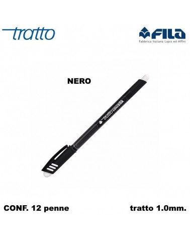 TRATTO SFERA CANCELLIK  NERO-FILA [12PZ]