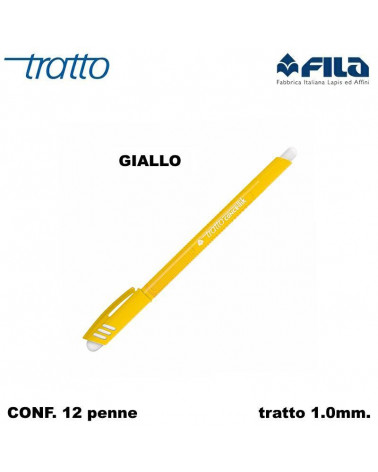 TRATTO SFERA CANCELLIK  GIALLO-FILA [12PZ]