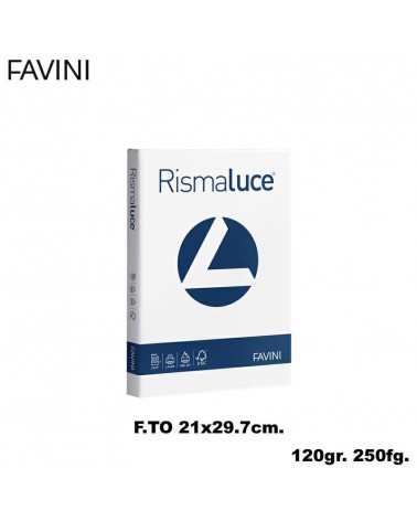 FAVINI RISMALUCE A4 120gr.250fg.BIANCA-FOTOCOPIE