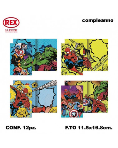 SADOCH BIGLIETTO PVC MARVEL MIX [12PZ]