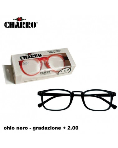OCCHIALI EL CHARRO OHIO NERO +2.00