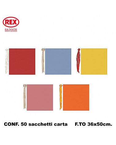 REX SACCHETTO IN CARTA CON NASTRO 36x50 [50PZ]