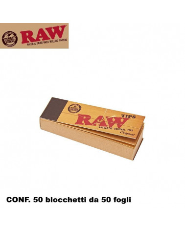 RAW FILTRI DI CARTA NATURALE 50PZ [50CF] (2500)