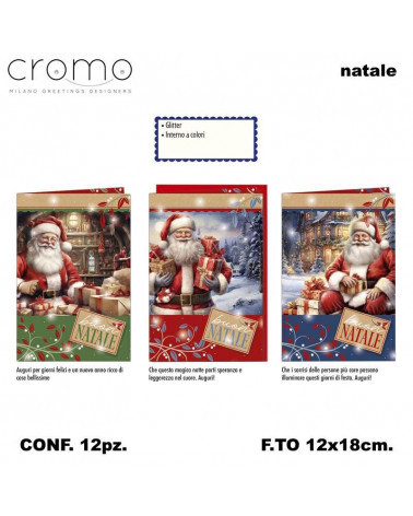 CROMO BIGLIETTI NATALE NT.9275 [12PZ]