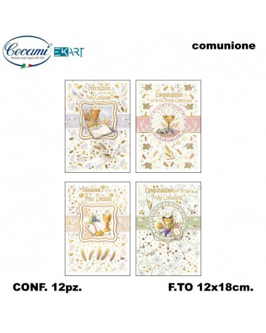 CECAMI BIGLIETTI COMUNIONE 10197 [12PZ]