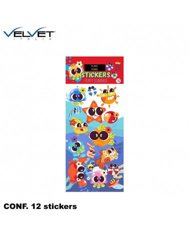 VELVET STICKERS PUFFY SUMMER 6PZ. 0125