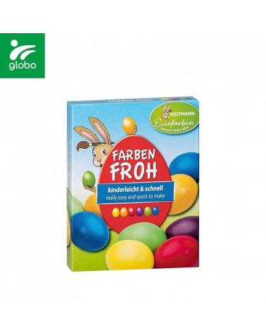 GLOBO 6 COLORI PER UOVA PASQUALI