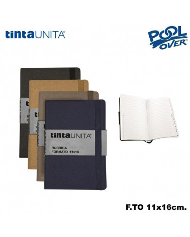 TINTA UNITA RUBRICA C/ELASTICO 11x16