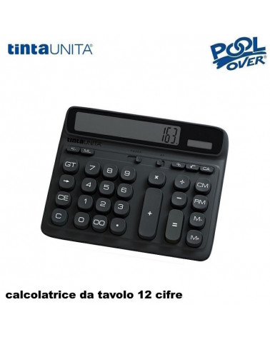 TINTA UNITA CALCOLATRICE UFFICIO LARGE DA TAVOLO BLACK