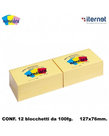MEMOIDEA NOTES ADESIVI 76X127 [12PZ]