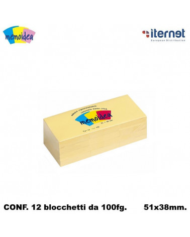 MEMOIDEA NOTES ADESIVI 38X51 [12PZ]