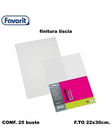 FAVORIT BUSTE TRASPARENTI 22X30 [25PZ]