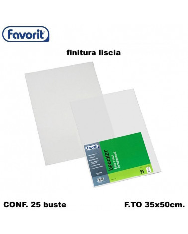 FAVORIT BUSTE TRASPARENTI 35X50 [25PZ]