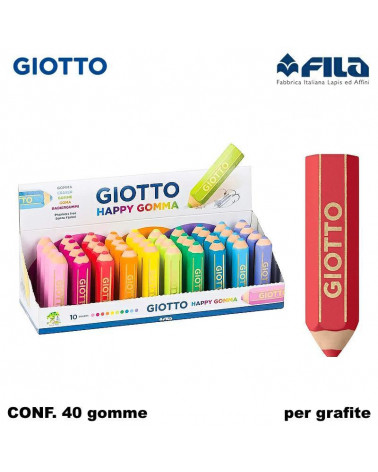 GIOTTO GOMMA HAPPY  [40PZ]