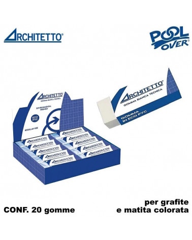ARCHITETTO GOMMA BIANCA 97864 [20PZ]