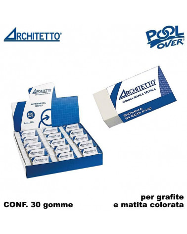 ARCHITETTO GOMMA BIANCA MINI 43443 [30PZ]