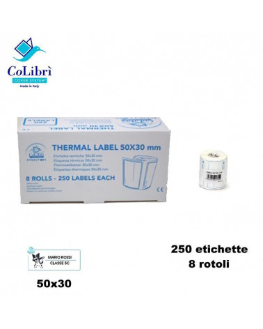 COLIBRI ETICHETTE REMOVIBILI 50X30 [250PZ]