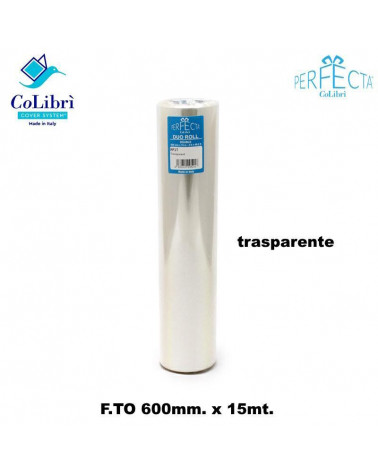 COLIBRI ROTOLO PERFECTA DUO 600X15 TRASPARENTE