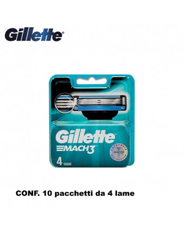 GILLETTE RICARICA RASOI MACH 3 10x4pz.