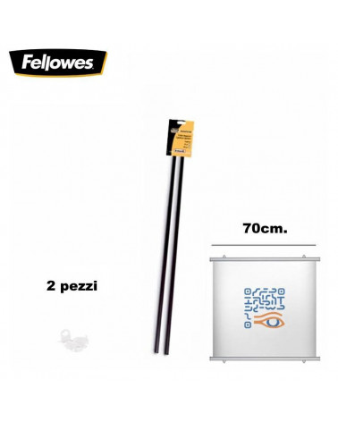 FELLOWES STECCHE PER POSTER 70CM.2PZ. NERO