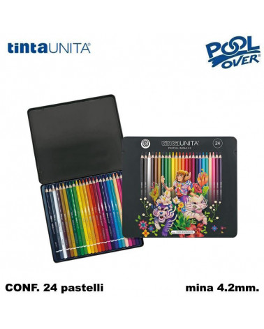 TINTA UNITA PASTELLO FRAFFROG 24col. MINA 4.2mm.