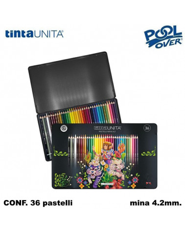 TINTA UNITA PASTELLO FRAFFROG 36col. MINA 4.2mm.