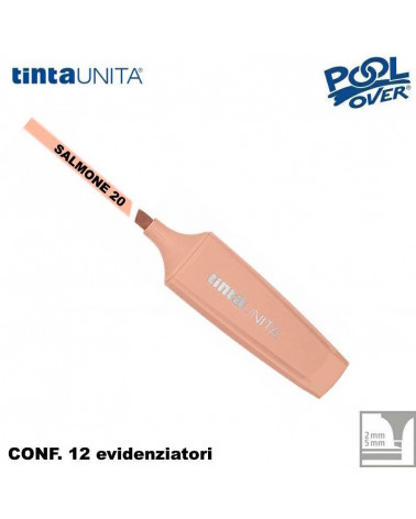TINTA UNITA EVIDENZIATORE PALETTE SALMONE PASTEL 20 12PZ.