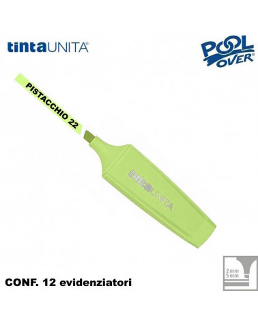TINTA UNITA EVIDENZIATORE PALETTE PISTACCHIO PASTEL 22 12PZ.