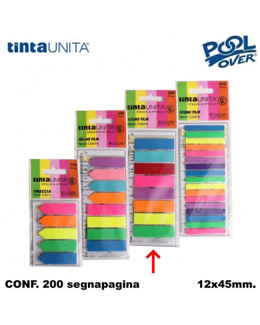 TINTA UNITA INDEX MEMO DESK 12X45 NEON 99596