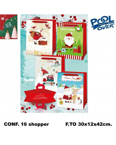 DEDICATO A TE SHOPPER DELUXE NATALE XL 30x42x12 16PZ.
