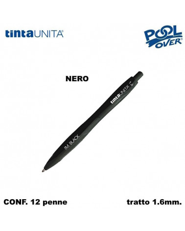 TINTA UNITA PENNA SFERA I'M 1.6 XB NERO 12PZ.