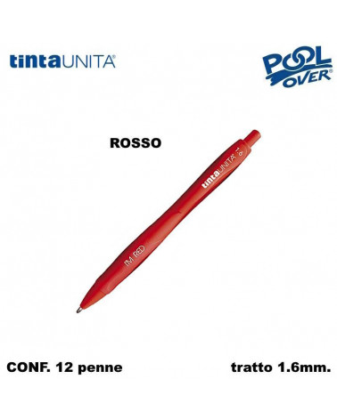 TINTA UNITA PENNA SFERA I'M 1.6 XB ROSSO 12PZ.