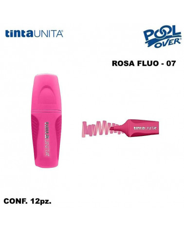 TINTA UNITA MINI EVIDENZIATORE PALETTE ROSA FLUO 07 12PZ.