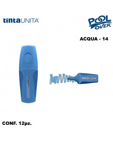 TINTA UNITA MINI EVIDENZIATORE PALETTE ACQUA 14 12PZ.