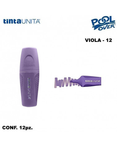 TINTA UNITA MINI EVIDENZIATORE PALETTE VIOLA 12 12PZ.