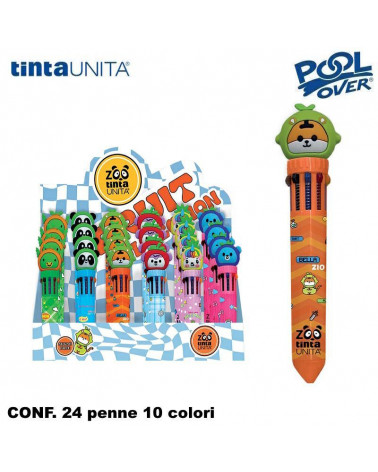 TINTA UNITA ZOO ESP 24 MINI PENNA 10 COLORI