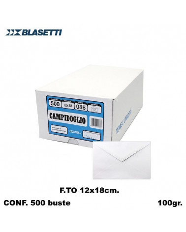 BLASETTI BUSTE 12X18 CAMPIDOGLIO  086-LETTERA POSTALI [500PZ]