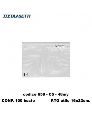 BLASETTI BUSTA ADESIVA PER SPEDIZIONE POLYADEX 18x24 [100PZ]