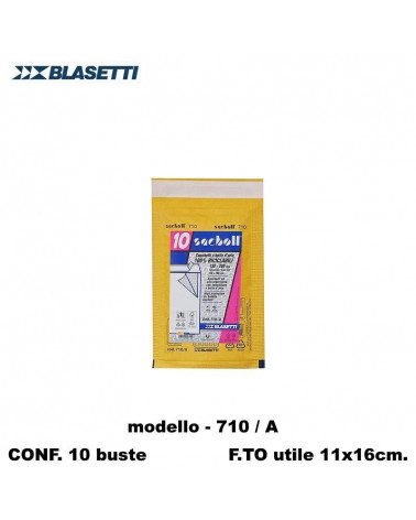 BLASETTI BUSTE IMBOTTITE -A- 710 11X16 13X20-POSTALI [10PZ]