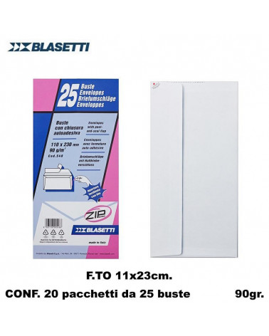 BLASETTI BUSTE 11x23 25pz.  548-LETTERA POSTALI [20CF]