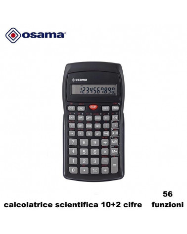 OSAMA CALCOLATRICE SCIENTIFICA 134/10 10 CIFRE 56 FUNZIONI