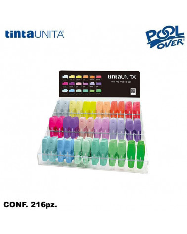 ASS.TO 216 EVIDENZIATORI MINI TINTA UNITA PALETTE