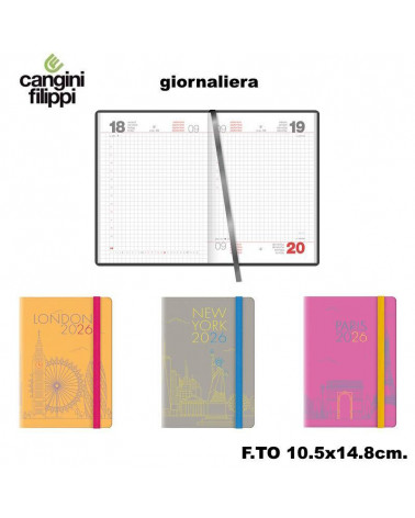 CANGINI FILIPPI AGENDA GIORNALIERA 10,5X14,8 206UW