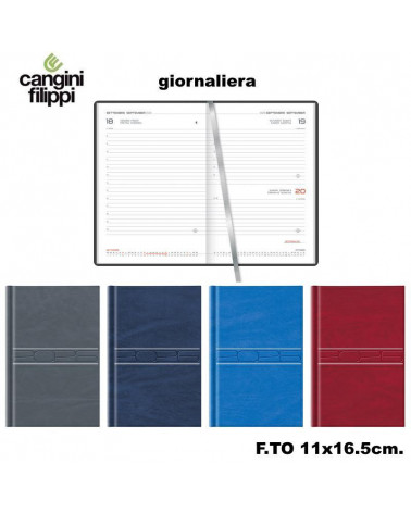 CANGINI FILIPPI AGENDA GIORNALIERA 11X16,5 I05ZT