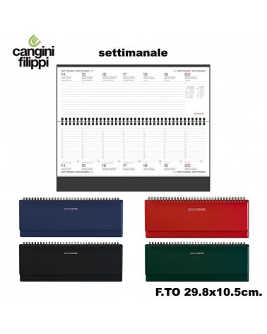 CANGINI FILIPPI AGENDA SETTIMANALE 29,8X10,5 I30VQ