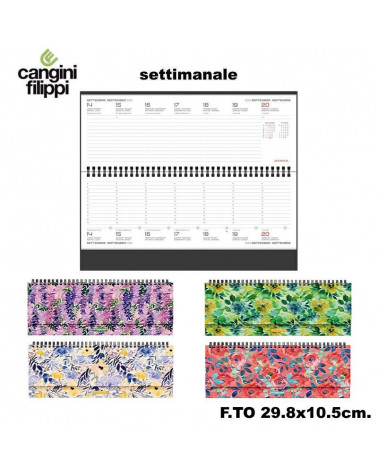 CANGINI FILIPPI AGENDA SETTIMANALE 29,8X10,5 I30XI